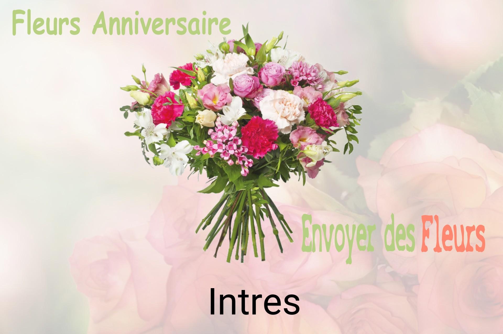 Bouquet de fleurs d’anniversaire livré à Intres